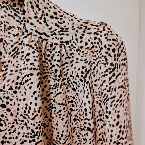 Animal Print Cynthia Rowley 1X blouse - Picture 4 of 6